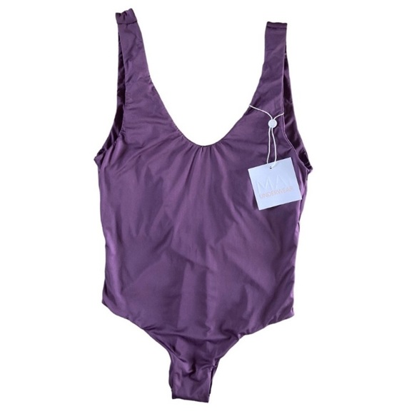 Mai Deluxe Bonita Bodysuit Swimsuit in Purple Rain NWT - Picture 11 of 12